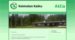 Desktop Screenshot of keimolankaiku.fi